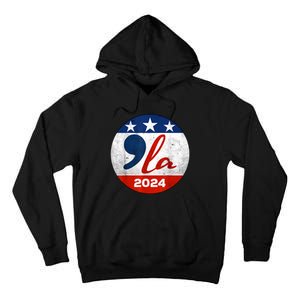 Kamala Harris 2024 For President Comma La Retro Style Tall Hoodie