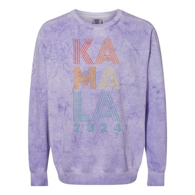 Kamala Harris 2024 Presidential Election Colorblast Crewneck Sweatshirt