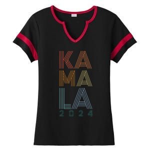 Kamala Harris 2024 Presidential Election Ladies Halftime Notch Neck Tee