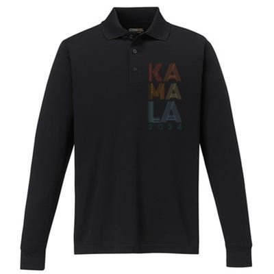 Kamala Harris 2024 Presidential Election Performance Long Sleeve Polo