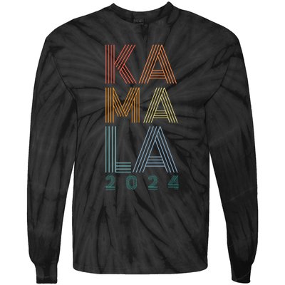 Kamala Harris 2024 Presidential Election Tie-Dye Long Sleeve Shirt