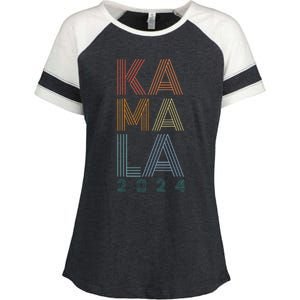 Kamala Harris 2024 Presidential Election Enza Ladies Jersey Colorblock Tee