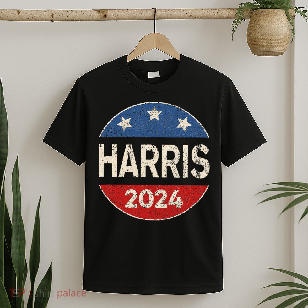 Kamala Harris 2024 For President Button Election T-Shirt