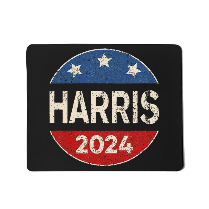 Kamala Harris 2024 For President Button Election Mousepad