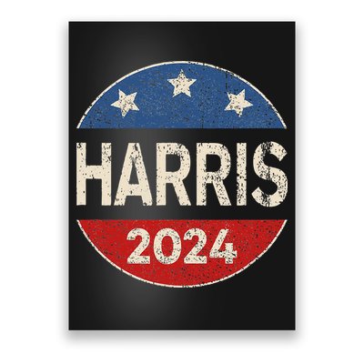 Kamala Harris 2024 For President Button Election Poster