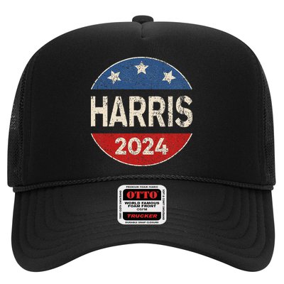 Kamala Harris 2024 For President Button Election Trucker Hat