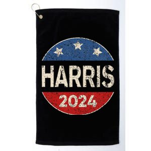 Kamala Harris 2024 For President Button Election Platinum Collection Golf Towel