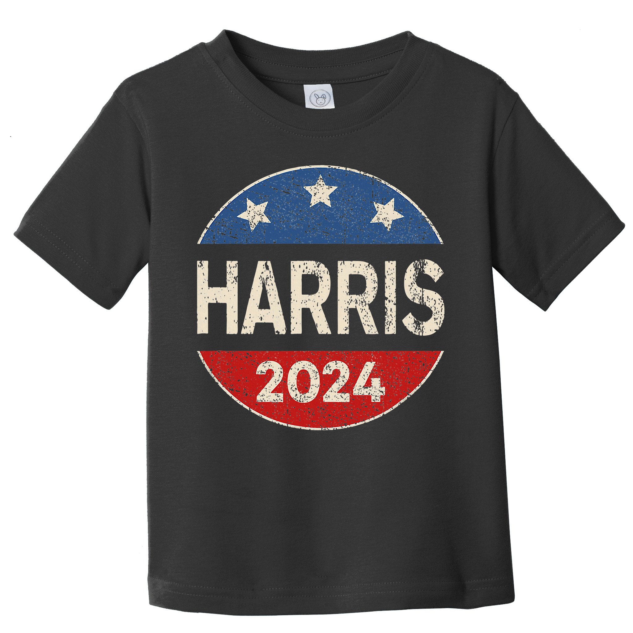 Kamala Harris 2024 For President Button Election Toddler T-Shirt