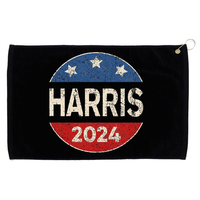 Kamala Harris 2024 For President Button Election Grommeted Golf Towel