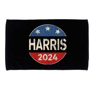 Kamala Harris 2024 For President Button Election Microfiber Hand Towel