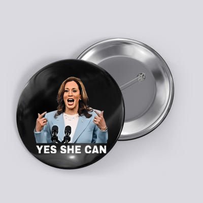 Kamala Harris 2024 President Election Kamala Yes She Can Button