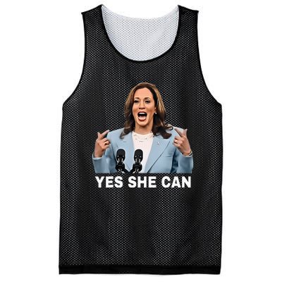 Kamala Harris 2024 President Election Kamala Yes She Can Mesh Reversible Basketball Jersey Tank