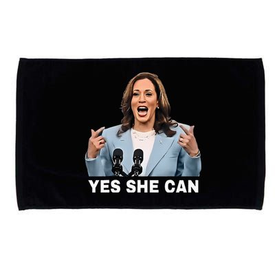 Kamala Harris 2024 President Election Kamala Yes She Can Microfiber Hand Towel