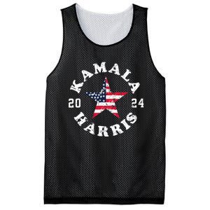 Kamala Harris 2024 President American Flag Vote Kamala Mesh Reversible Basketball Jersey Tank