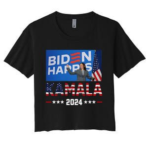 Kamala Harris 2024 Women's Crop Top Tee