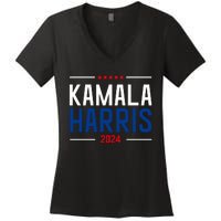 Kamala Harris 2024 Women's V-Neck T-Shirt