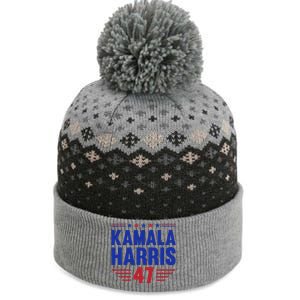 Kamala Harris 2024 Madam President Kamala Harris 47 The Baniff Cuffed Pom Beanie