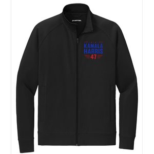 Kamala Harris 2024 Madam President Kamala Harris 47 Stretch Full-Zip Cadet Jacket