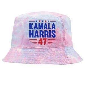 Kamala Harris 2024 Madam President Kamala Harris 47 Tie-Dyed Bucket Hat