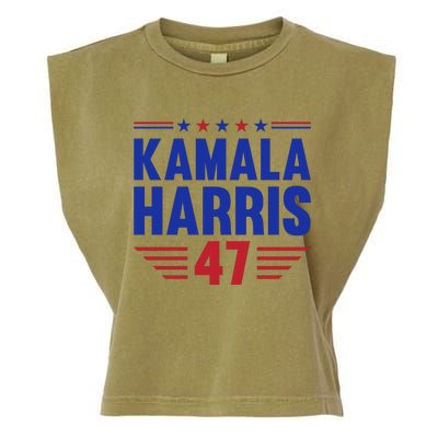 Kamala Harris 2024 Madam President Kamala Harris 47 Garment-Dyed Women's Muscle Tee