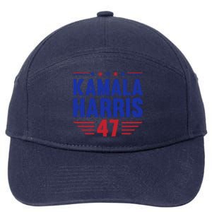 Kamala Harris 2024 Madam President Kamala Harris 47 7-Panel Snapback Hat