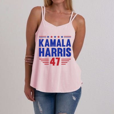 Kamala Harris 2024 Madam President Kamala Harris 47 Women's Strappy Tank