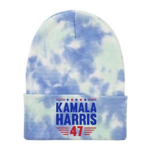 Kamala Harris 2024 Madam President Kamala Harris 47 Tie Dye 12in Knit Beanie