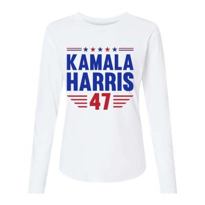 Kamala Harris 2024 Madam President Kamala Harris 47 Womens Cotton Relaxed Long Sleeve T-Shirt