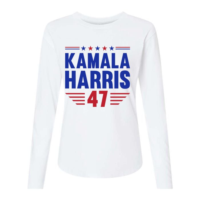 Kamala Harris 2024 Madam President Kamala Harris 47 Womens Cotton Relaxed Long Sleeve T-Shirt