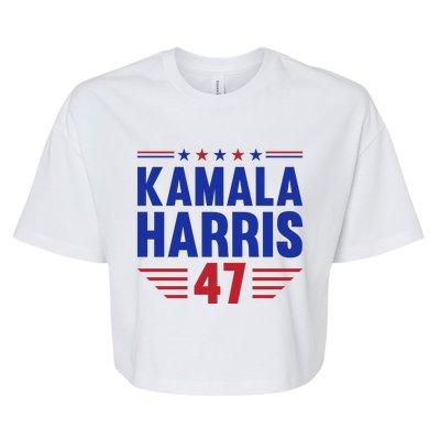 Kamala Harris 2024 Madam President Kamala Harris 47 Bella+Canvas Jersey Crop Tee