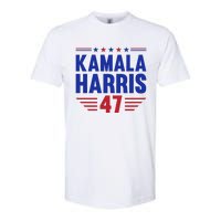 Kamala Harris 2024 Madam President Kamala Harris 47 Softstyle CVC T-Shirt