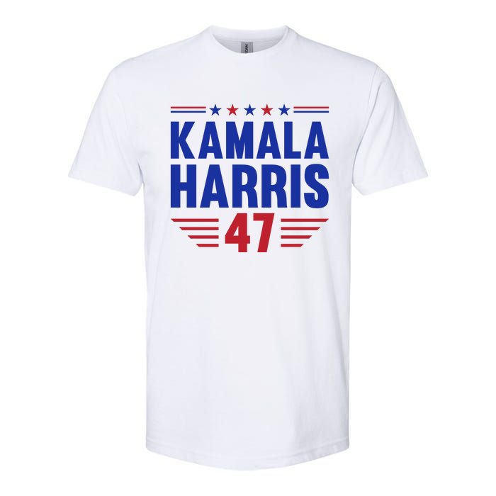 Kamala Harris 2024 Madam President Kamala Harris 47 Softstyle CVC T-Shirt