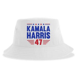 Kamala Harris 2024 Madam President Kamala Harris 47 Sustainable Bucket Hat