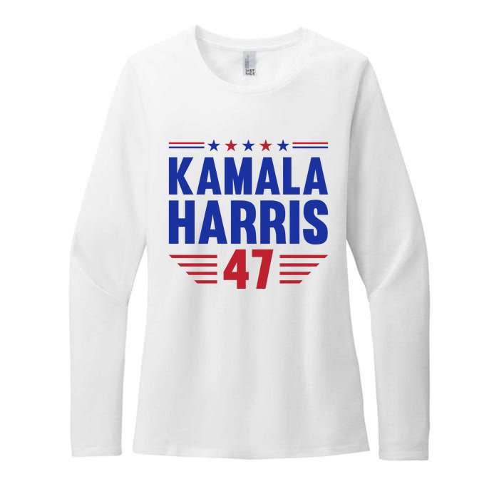 Kamala Harris 2024 Madam President Kamala Harris 47 Womens CVC Long Sleeve Shirt