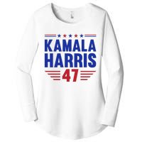 Kamala Harris 2024 Madam President Kamala Harris 47 Women's Perfect Tri Tunic Long Sleeve Shirt