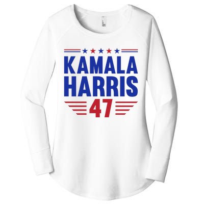 Kamala Harris 2024 Madam President Kamala Harris 47 Women's Perfect Tri Tunic Long Sleeve Shirt