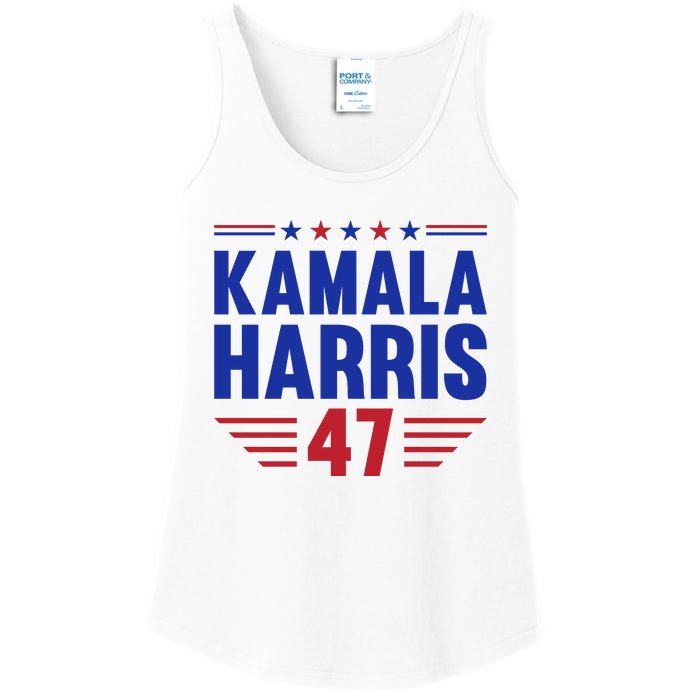 Kamala Harris 2024 Madam President Kamala Harris 47 Ladies Essential Tank