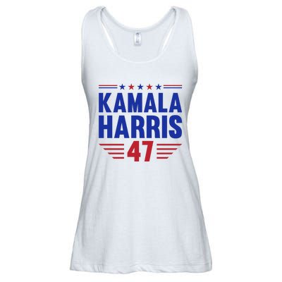 Kamala Harris 2024 Madam President Kamala Harris 47 Ladies Essential Flowy Tank