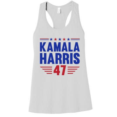 Kamala Harris 2024 Madam President Kamala Harris 47 Women's Racerback Tank