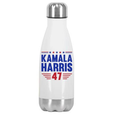 Kamala Harris 2024 Madam President Kamala Harris 47 Stainless Steel Insulated Water Bottle