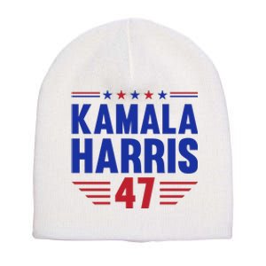 Kamala Harris 2024 Madam President Kamala Harris 47 Short Acrylic Beanie