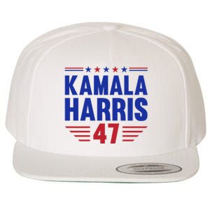 Kamala Harris 2024 Madam President Kamala Harris 47 Wool Snapback Cap