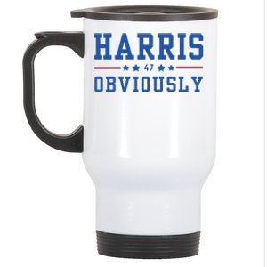 Kamala Harris 2024 Obviously Stainless Steel Travel Mug