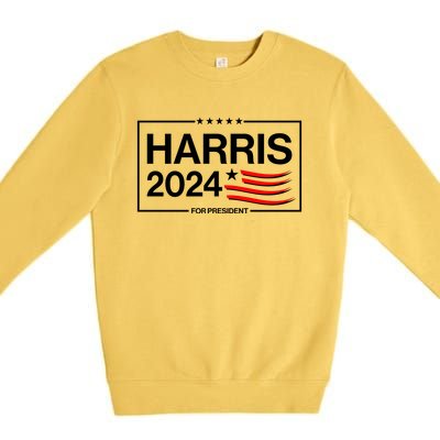 Kamala Harris 2024 For President Premium Crewneck Sweatshirt