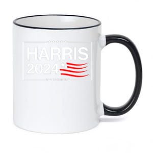 Kamala Harris 2024 For President 11oz Black Color Changing Mug