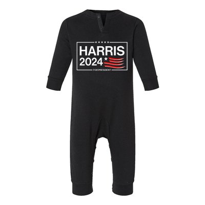 Kamala Harris 2024 For President Infant Fleece One Piece