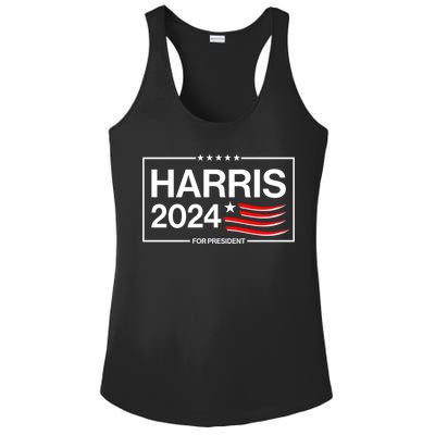 Kamala Harris 2024 For President Ladies PosiCharge Competitor Racerback Tank