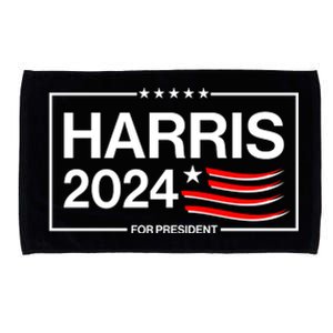 Kamala Harris 2024 For President Microfiber Hand Towel