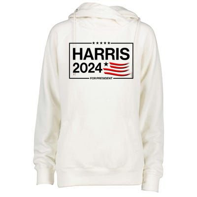 Kamala Harris 2024 For President Womens Funnel Neck Pullover Hood