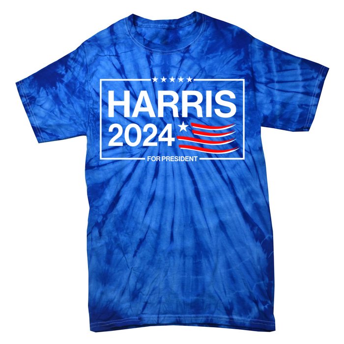 Kamala Harris 2024 For President Tie-Dye T-Shirt